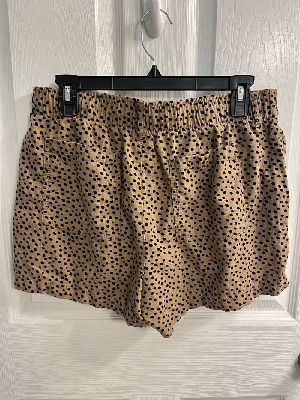 Old Navy Tan Shorts with Black Polka Dots - Picture 2 of 6
